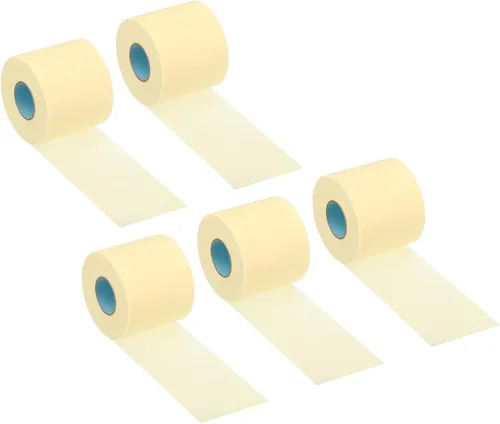 Miniatura 8 de PATIKIL Cinta de envoltura de tubería de 2.4 pulgadas x 36.1 pies, paquete de 5 tubos de cinta adhesiva de PVC, aislamiento de tubos de aire Blanco