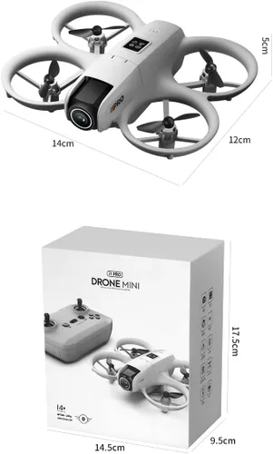 Miniatura 4 de Drone RC con cámara HD para principiantes adultos, menos de 8.78 oz Mini drones ligeros con luces corporales 360° rodante de despegue/aterrizaje