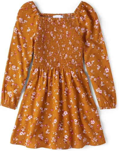 The Children's Place Vestido casual de manga larga para niñas grandes