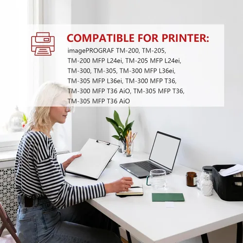 Miniatura 4 de PFI120 Depósito de tinta de 4.4 fl oz (paquete de 5, negro mate, cian, magenta, amarillo, negro) Lometic compatible con PFI120MBK PFI120BK PFI120C