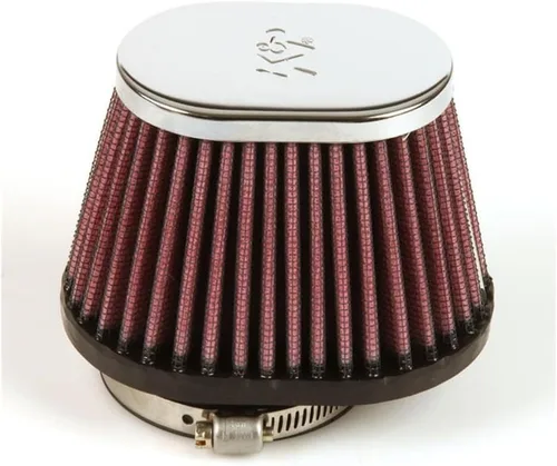 Miniatura 5 de K&N Filtro de aire universal con abrazadera original de alto flujo de por vida: alto rendimiento, premium: diámetro de brida: 2.125 pulgadas, altura