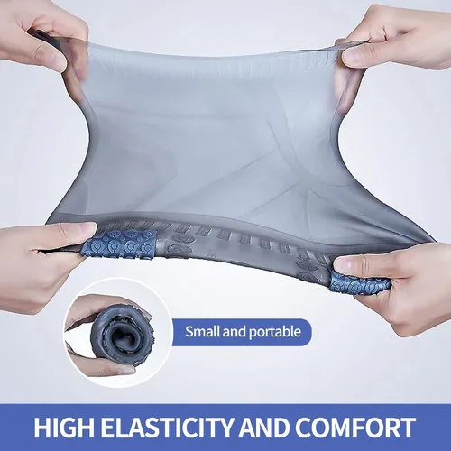 Miniatura 4 de Fundas impermeables para zapatos, protectores de zapatos engrosados antideslizantes, reutilizables, plegables, cubiertas para zapatos para lluvia