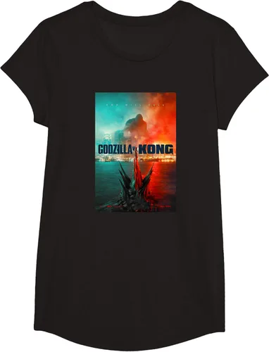 Miniatura 3 de Godzilla vs Kong - Camiseta oficial con póster, Negro