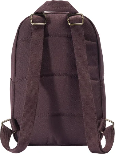 Miniatura 3 de Carhartt Mini mochila clásica, duradera, resistente al agua con correas ajustables para el hombro, color vino