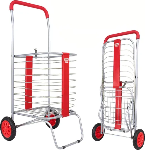 Miniatura 16 de Productos dbest - Carro de compras con ruedas para escaleras, plegable y compacto, con cesta de lavandería, carrito utilitario ligero y plegable
