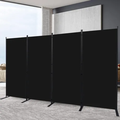 Miniatura 10 de Divisor de habitación portátil de 6 pies y pantallas de privacidad plegables, divisor de tela de 102 pulgadas de ancho para separación