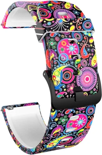 Miniatura 6 de FitTurn BJNAAL P36/P32/P22 - Correa de repuesto para reloj inteligente BJNAAL P36/P32/P22 Smartwatch Correa de silicona suave camuflaje deportivo