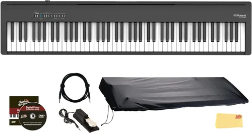 Miniatura 10 de Roland FP-30X Piano digital de 88 teclas - Paquete negro con soporte KSC-70, unidad de pedal KPD-70 de tres pedales, banco, lecciones en línea, DVD