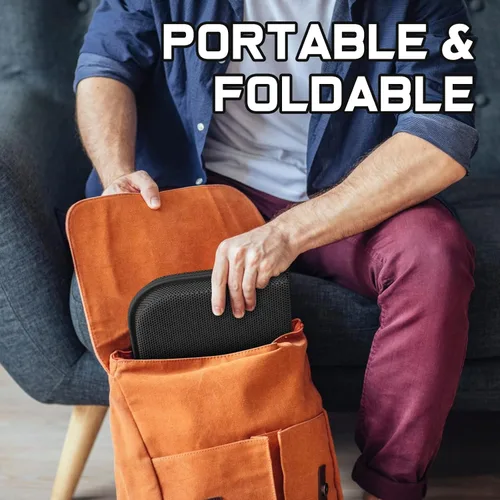 Miniatura 2 de WISIMMALL Cojín de Asiento de Gel Cojines de Viaje Portátiles, 16.5" x 12" Tamaño Grande Súper Grueso Cojín de Asiento de Silla Plegable Ligero