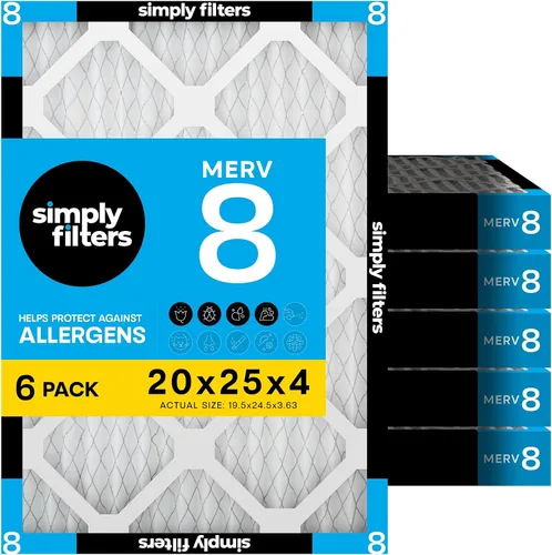 Miniatura 86 de Simply 16x20x1 Filtro de aire, MERV 8, paquete de 6, para caldera/aire acondicionado y sistema HVAC del hogar (tamaño real: 15.75"x19.75"x0.75")