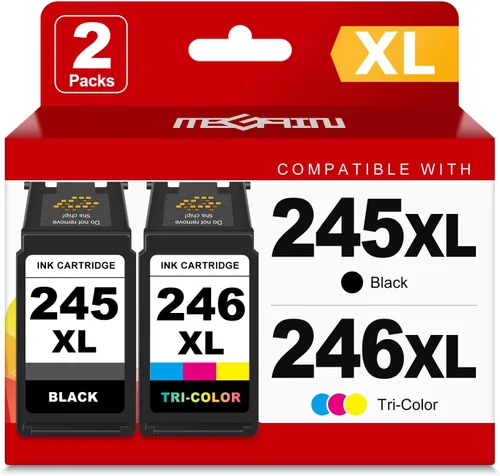 MEGAIN 245XL 246XL Cartucho de tinta de repuesto para Canon 245 246 XL PG245 CL246 para Canon PIXMA MG2525 MG3022 MX490 TS202 TS3322 TR4520 TS302