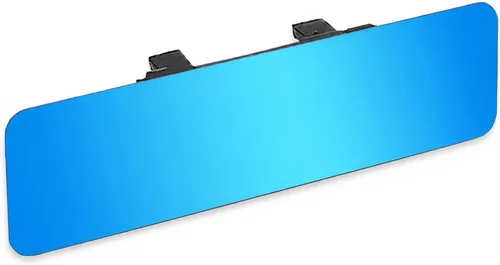 SkycropHD Espejo retrovisor antirreflejo sin marco, espejo panorámico de gran angular interior, elimina puntos ciegos para automóvil, SUV, camión,