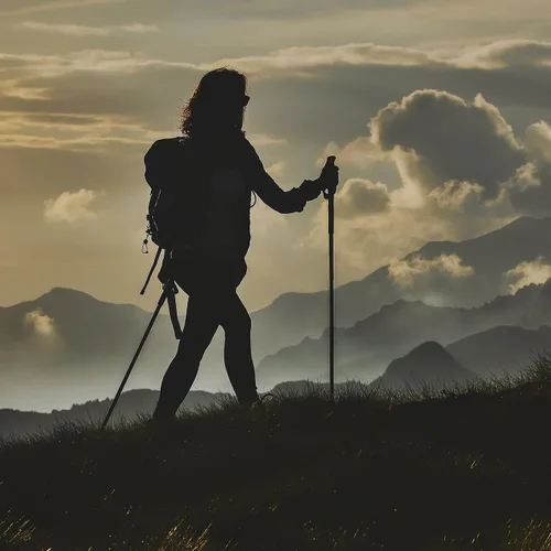 Miniatura 9 de Fizan 4 bastones de trekking compactos: ultraligeros de 6.0 onzas, para mochileros, bastones de senderismo, ajustables, plegables, ajuste