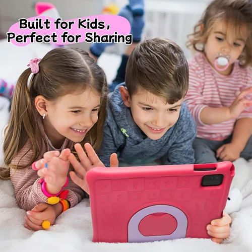 Miniatura 8 de Tabletas Android 15 – Tableta para niños de 10 pulgadas con funda, Octa-Core, 8 GB+64 GB de almacenamiento (expandible a 1 TB), cámara dual, S1-Rojo