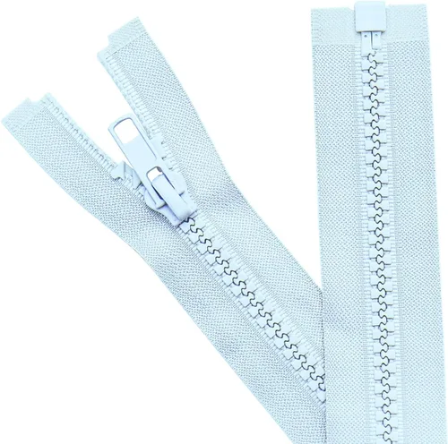 Miniatura 11 de Sawoake 2 cremalleras separadoras #5 de 5 pulgadas para abrigos de costura, cremallera de plástico moldeado negro, herramientas de costura a granel
