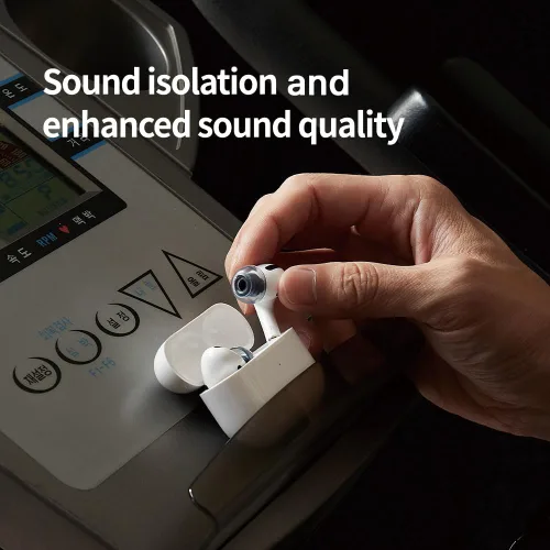 Miniatura 10 de AZLA XELASTEC para Airpods Pro de 1ª y 2ª generación (M) - Reemplazo de la punta de los auriculares Airpod Pro - Puntas para Airpod Pro con silicona