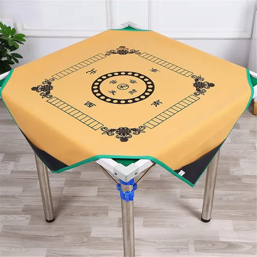 Miniatura 9 de Mahjong - Tapete antideslizante para mesa de póquer de Mahjong Majiang, Paigow, juego de cartas, 39.37 x 39.37 pulgadas (39.4 x 39.4 in)