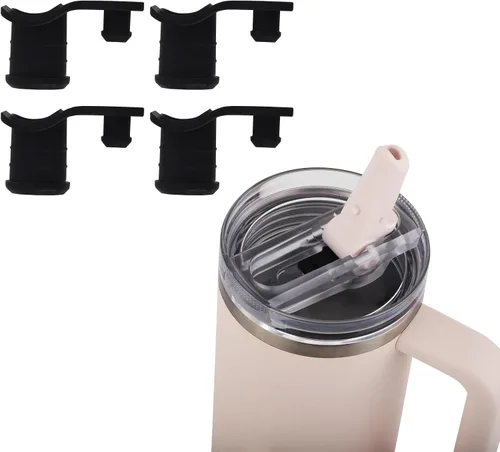 4 tapones de repuesto para fugas compatibles con vaso Stanley Quencher ProTour de 30 onzas, parte de tapón de silicona para tapa de botella de agua,