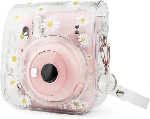 Miniatura 2 de Yitengteng Funda para cámara Fujifilm Instax Mini 11/9/8, cubierta protectora de cámara de PVC ajustable, bolsa transparente con correa