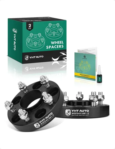 YHTAUTO 5 x 4.5 Espaciadores de Rueda Centrados en Buje de 1 Pulgada Compatibles con Modelos Nissan e Infiniti, Altima, Rogue, Sentra, Murano, QX60,