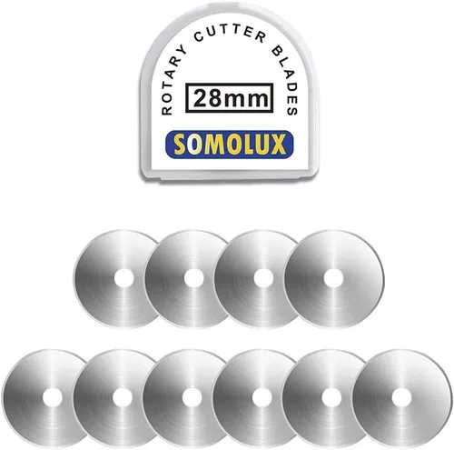 SOMOLUX Cuchillas rotativas de 1.102 in compatibles con Fiskars 1.102 in cortador giratorio perfecto para coser manualidades, afiladas y duraderas,