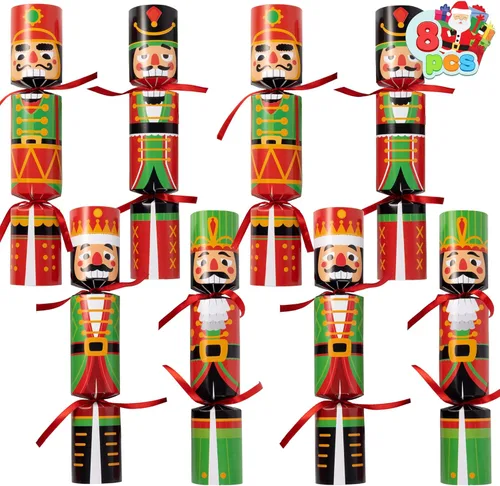 Miniatura 9 de JOYIN 8 piezas de recuerdos de fiesta de Navidad sin enganches, lindos regalos divertidos de diseño de Navidad para niños, incluye sombrero