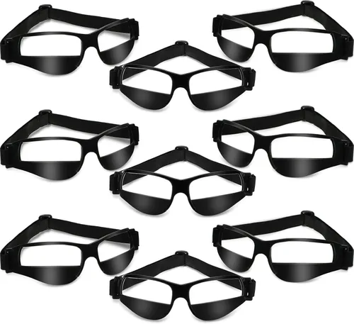Miniatura 10 de Gafas de Baloncesto para Driblar - Gafas Deportivas Ajustables de Baloncesto en Negro - Equipo de Entrenamiento de Baloncesto
