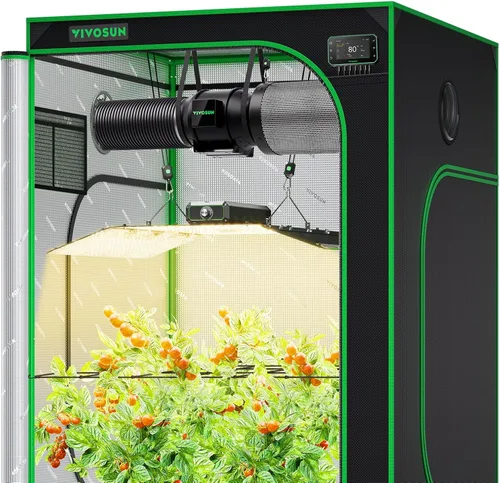 Miniatura 2 de VIVOSUN GIY Sistema de Tienda de Cultivo Inteligente 4x4, Kit de Tienda de Cultivo con WiFi Integrado, con Ventilación y Circulación Automatizadas
