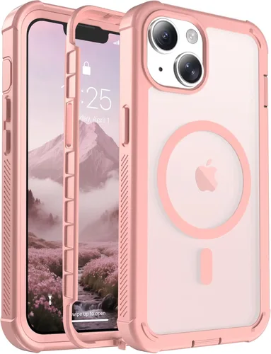 Miniatura 12 de jaroco - Funda magnética compatible con MagSafe para iPhone 11 de 6.1 pulgadas; protección de grado militar contra caídas, de doble capa