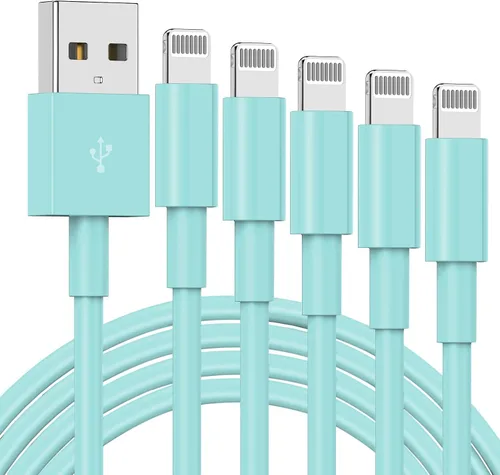 Miniatura 20 de Paquete de 3 cables de 10 pies con certificación MFi de Apple, cable largo de carga, Lightning a USB, carga rápida de 2.4 A, para iPhone 12/11/11
