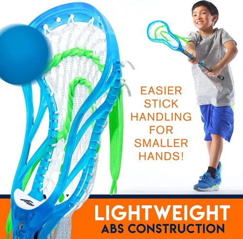 Miniatura 6 de Franklin Sports Juego Mini de Palo de Lacrosse + Bola para Niños - Palo de Lacrosse Plástico Venom para Principiantes - Juego Perfecto para Niños +
