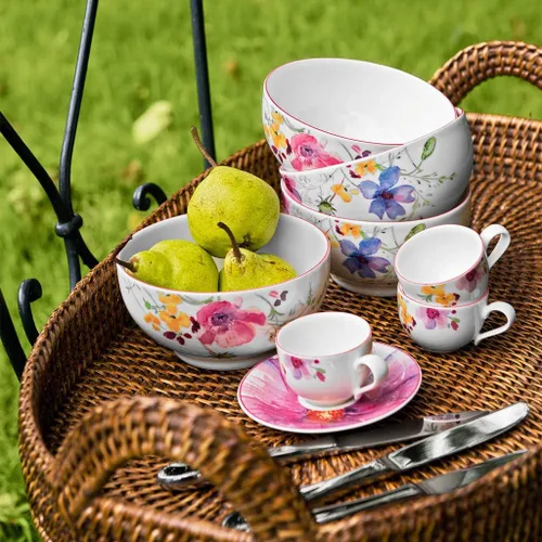 Miniatura 2 de Villeroy and Boch Mariefleur Gris - Cuenco básico, porcelana, color blanco y colorido