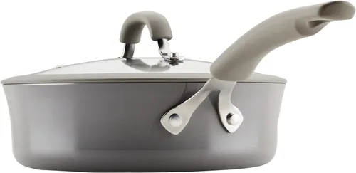 Miniatura 9 de Rachael Ray Cook + Create Sartén Antiadherente con Tapa, 3 Cuartos, Gris