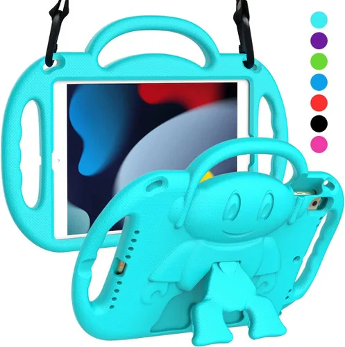 Miniatura 9 de SUPLIK Funda para niños para iPad de 9ª/8ª/7ª generación (10.2 pulgadas, 2021/2020/2019), Funda resistente a niños para iPad de 10.2" con asa