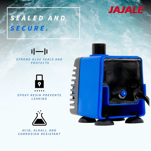 Miniatura 5 de Bomba de agua sumergible de 158 GPH – Acuarios, fuentes, hidroponía y bomba de estanque, elevación de 3.11 pies, 12 W Azul; 1 paquete