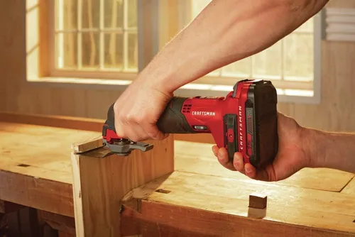 Miniatura 15 de CRAFTSMAN V20 Multiherramienta inalámbrica, kit de herramientas oscilantes, kit de 16 piezas con cuchillas, papel de arena, batería y cargador