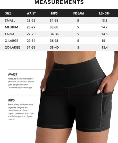 Miniatura 6 de CHRLEISURE Paquete de 4 pantalones cortos de yoga de elastano con bolsillos para mujer, pantalones cortos de entrenamiento de cintura alta