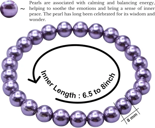 Miniatura 316 de Amazing Gemstone Pulsera de cristal para mujeres y hombres, pulsera de cristal curativo de protección, pulsera elástica con cuentas de piedras