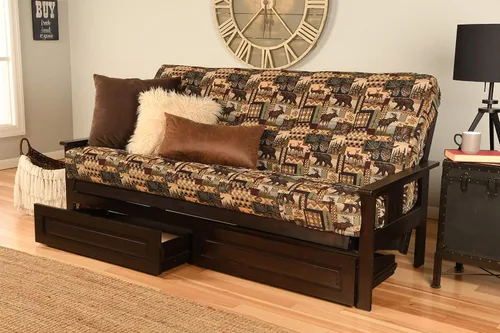Miniatura 35 de Kodiak Furniture Monterey Marco de Futón con Acabado Butternut, Full, Solo marco