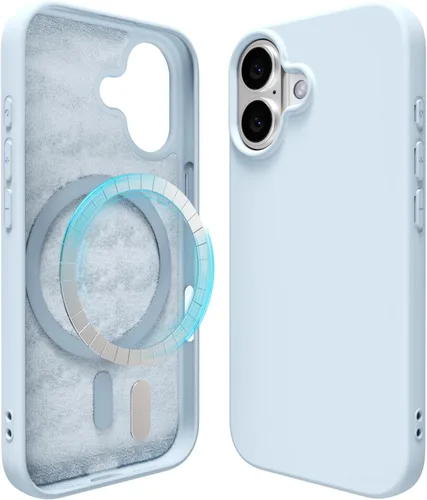 Miniatura 151 de oakxco Funda de silicona para iPhone 12 Pro Max, magnética, compatible con carga inalámbrica Magsafe, cubierta protectora de goma suave y delgada