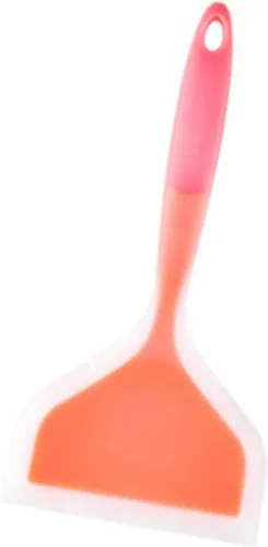 Miniatura 6 de Espátula ancha flexible estable y gruesa de silicona para panqueques, herramienta para hornear, utensilios de cocina para el hogar, naranja