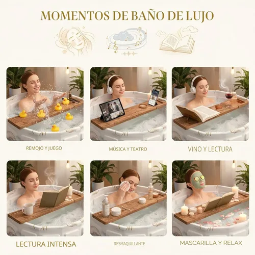 Miniatura 2 de Bañera portátil para adultos, bañera plegable para spa caliente y baño de hielo, bañera plegable pequeña para baño, bañera portátil aislada de 6 loto