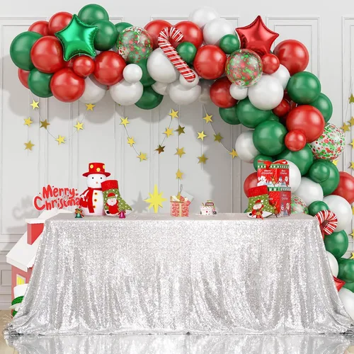 Miniatura 25 de Juya Delight Mantel rectangular de lentejuelas color azul bebé de 50 x 80 pulgadas para fiesta, cena, banquete, festival, boda, aniversario