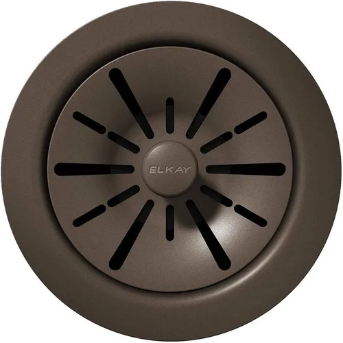 Miniatura 12 de Elkay LKPDQD1BK Brida de eliminación de polímero de drenaje perfecto de cuarzo de 3-1/2 pulgadas con colador de cesta extraíble y tapón de goma