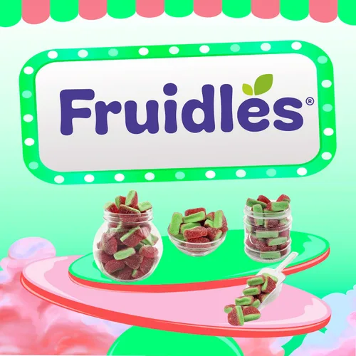 Miniatura 6 de Fruidles Gomitas de sandía en rodajas de caramelo, deliciosas gomitas con sabor a frutas recubiertas de azúcar (1 libra)