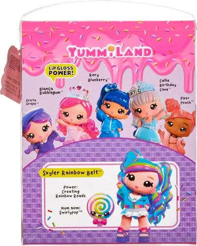 Miniatura 4 de YUMMI LAND Yummiland x Peeps - Muñeca de brillo de labios Goldie Mallows - Incluye 1 muñeca de moda personalizable y kit de brillo de labios