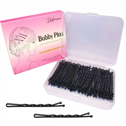 Miniatura 11 de Kit de 200 pines gruesos dorados y rubios, 150 horquillas para el cabello (2.2 pulgadas, 2.36 pulgadas, 2.75 pulgadas) + 50 pines en forma de U
