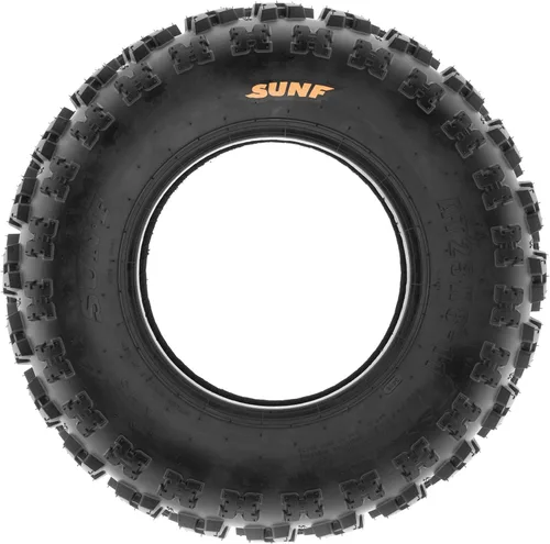 Miniatura 4 de SunF XC 19x7-8 delanteros y 18x10.5-8 traseros neumáticos knobby para ATV UTV, 6 PR sin cámara A027, juego de 4