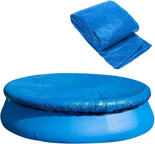Miniatura 8 de DECOHS Cubierta solar para piscinas de 6 pies, cubierta solar para piscinas de marco redondo, cubierta de piscina para redonda inflable, protector