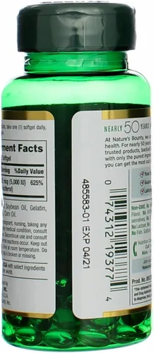 Miniatura 6 de Nature's Bounty, D 5000 Iu Softgels, 100 ct